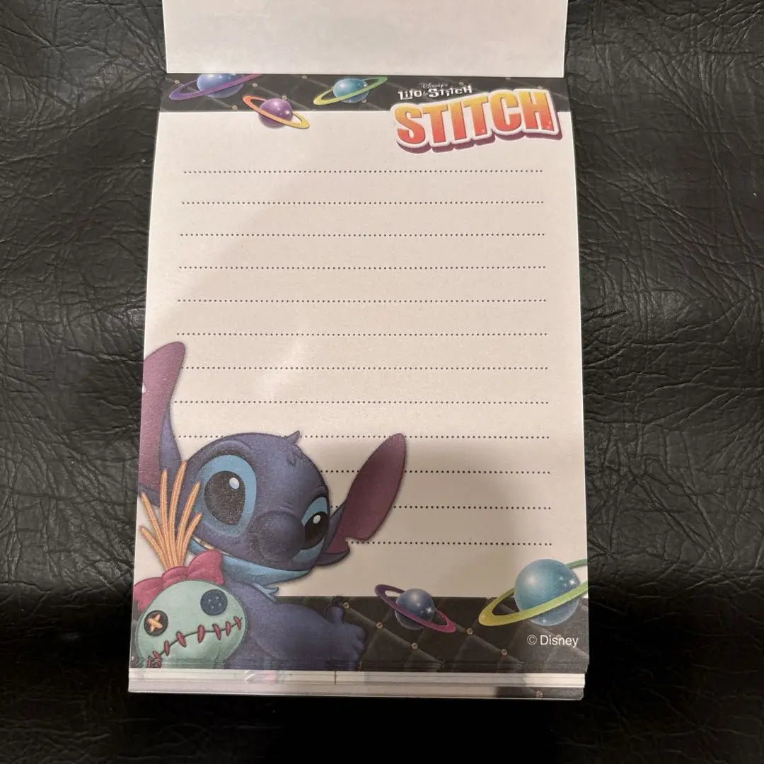 [Heisei Retro] Notepad Use Stitch Disney Rare | 【平成レトロ】メモ帳 使いかけ スティッチ ディズニー レア