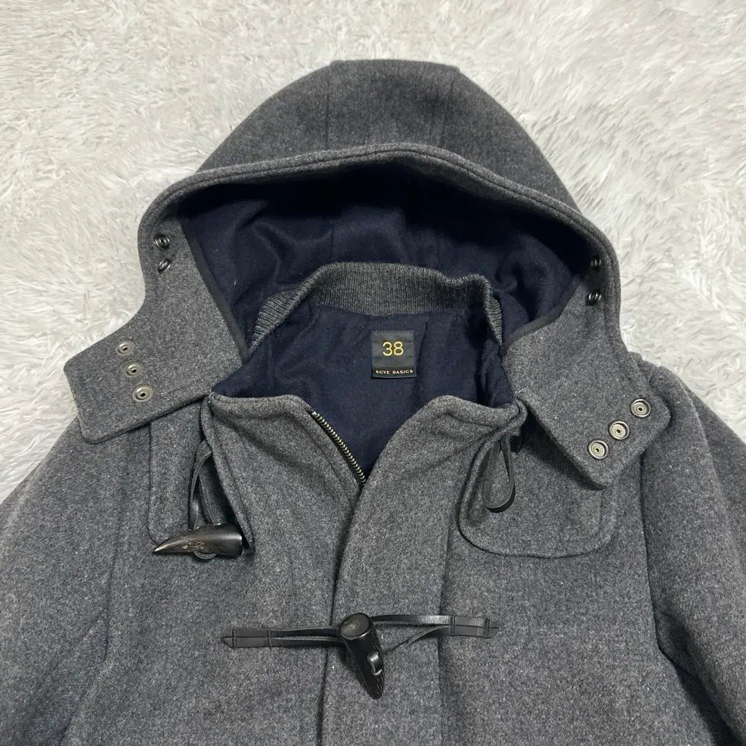 Beautiful quality✨ Cybasics wool cashmere duffel coat gray