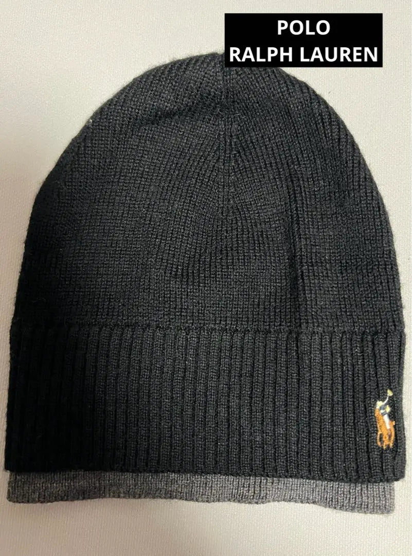 Gorro de punto de lana merino Ralph Lauren de 42 cm para niños y mujeres, talla S