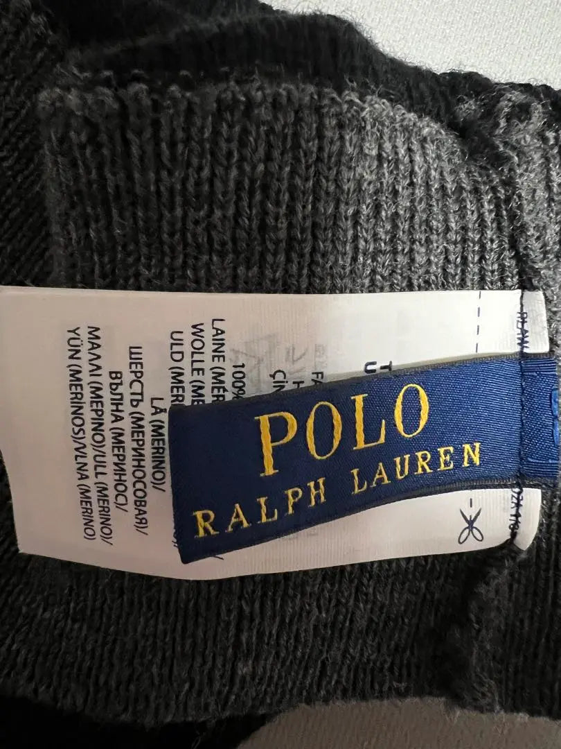 Gorro de punto de lana merino Ralph Lauren de 42 cm para niños y mujeres, talla S