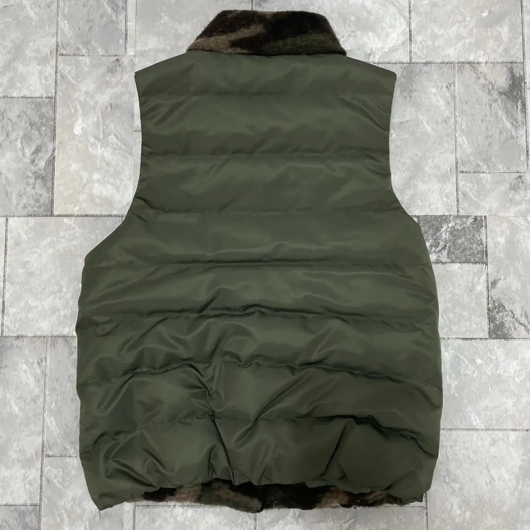 Beautiful condition Simplicity ARDITES collaboration down vest wool camouflage