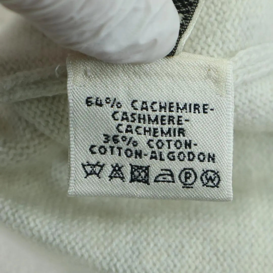 Cárdigan de algodón y cachemira con cremallera de HERMES Margiela Period