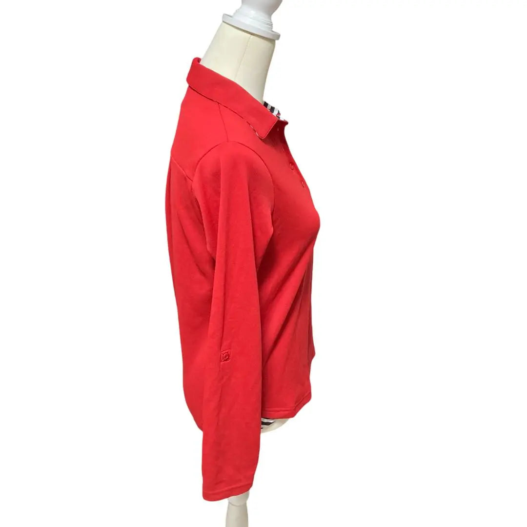 MIZUNO GOLF Tops Polo Shirt Long Sleeve Women's Red M