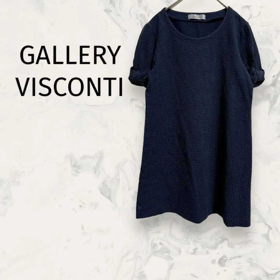 Gallery Visconti Short-sleeved cut and sew Made in Japan Long sleeve ribbon Sleeves Flare Hem Summer