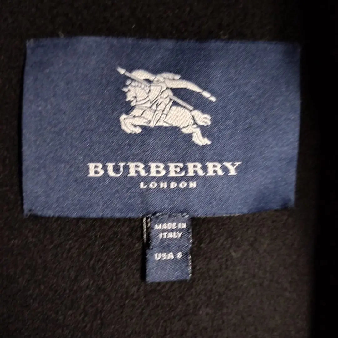 Burberry London Stand Color Chester Court Abrigo Largo Lana Negro | バーバリーロンドン スタンドカラー チェスターコート ロングコート ウール黒