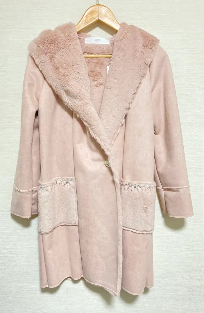 tocco closet bijou embroidery fashion hooded long coat M