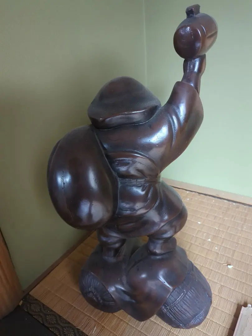 Bronze statue of God of Fortune, approx. 60cm