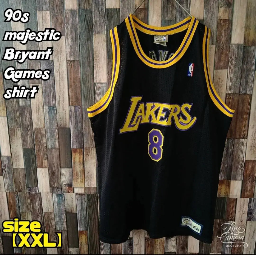 [90-00s] Camiseta de juego Majestic Kobe Bryant grande | 【90〜00s】マジェスティック コービーブライアント ゲームシャツ ビッグ