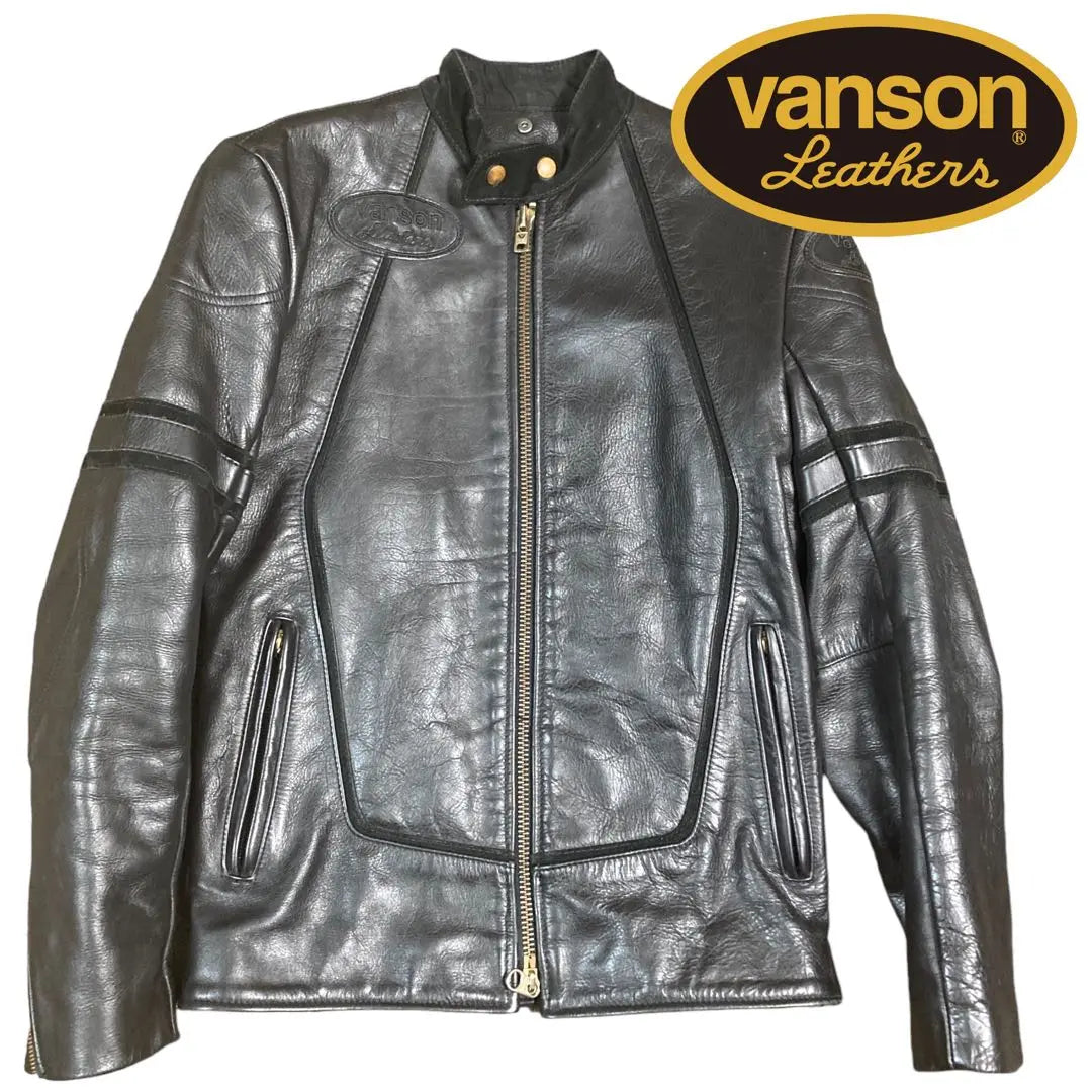 CHAQUETA DE CUERO CON FONDO DE VANSON | CHAQUETA DE CUERO CON FONDO DE VANSON