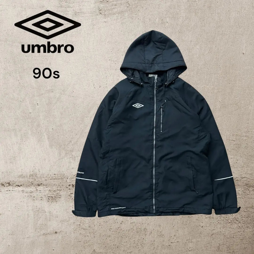 [Umbro] 90S Hoody Full Cotton Nylon Jacket Reflector Embroidery Logo Sports