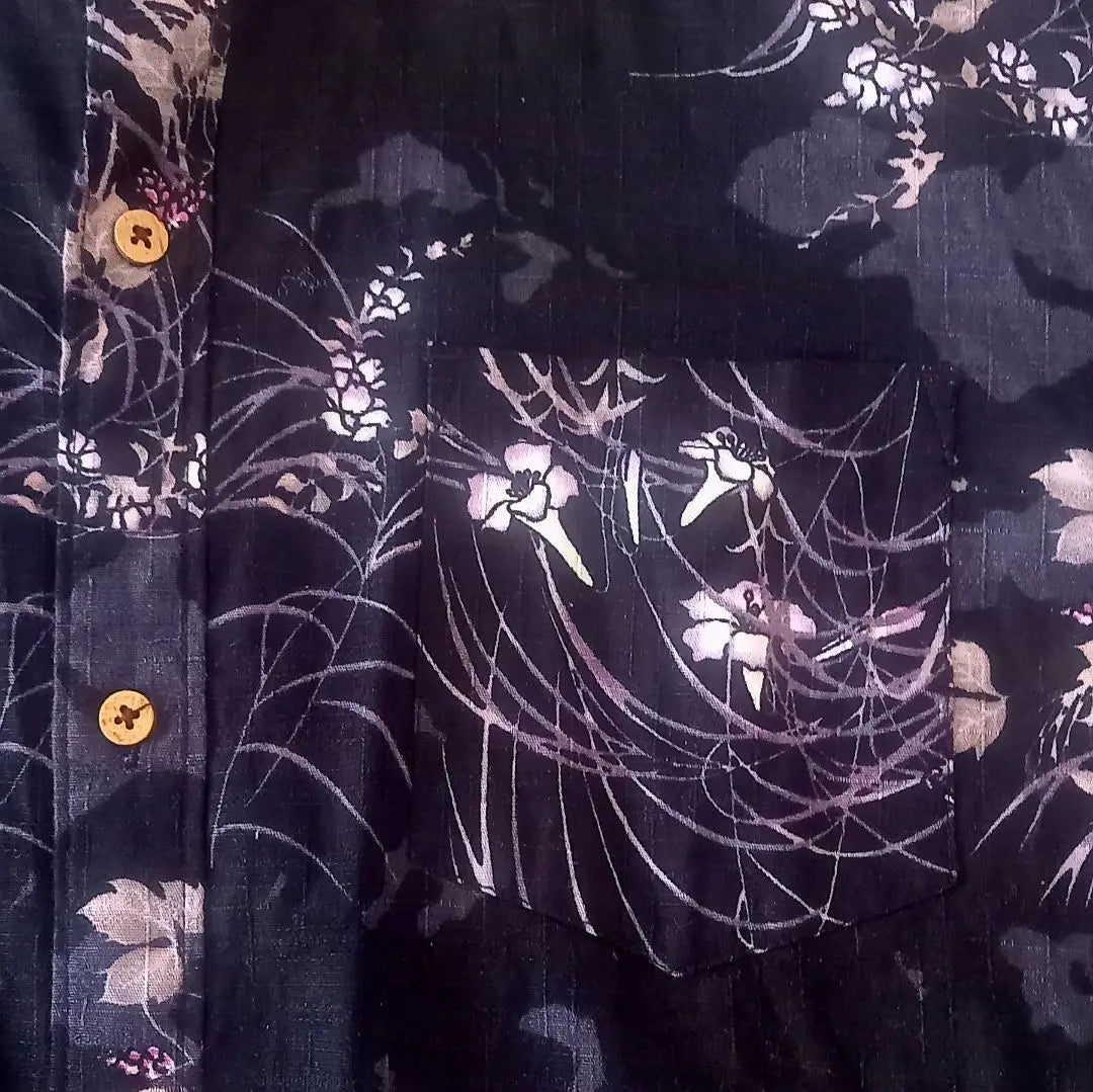 ✨Hermosa✨Camisa de manga corta con estampado japonés para hombre, talla L