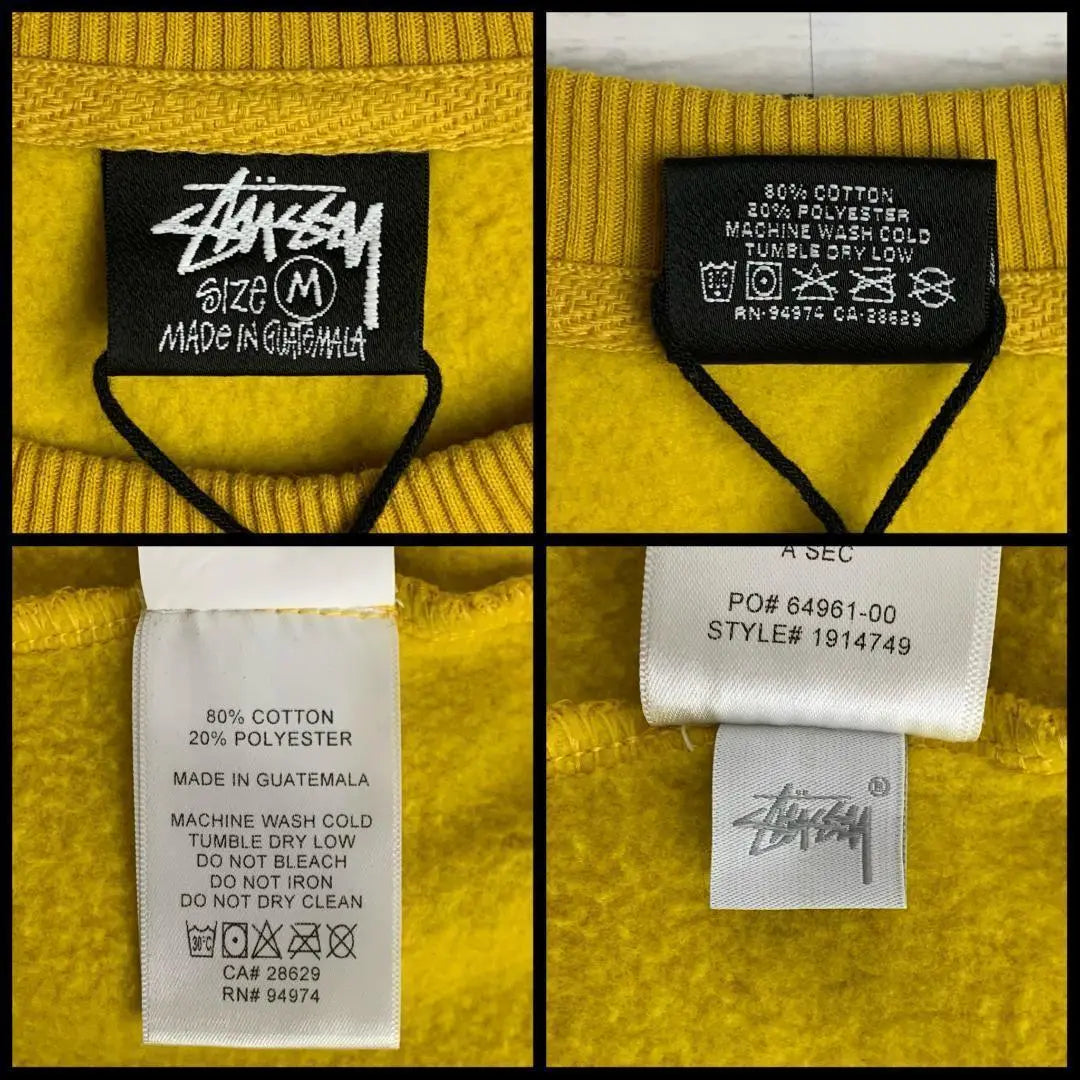 [Sold out immediately, rare color] Stussy double-sided logo 8 balls Very popular sweatshirt/50 | 【即完売・希少カラー】ステューシー 両面ロゴ 8ボール 大人気 スウェット/50