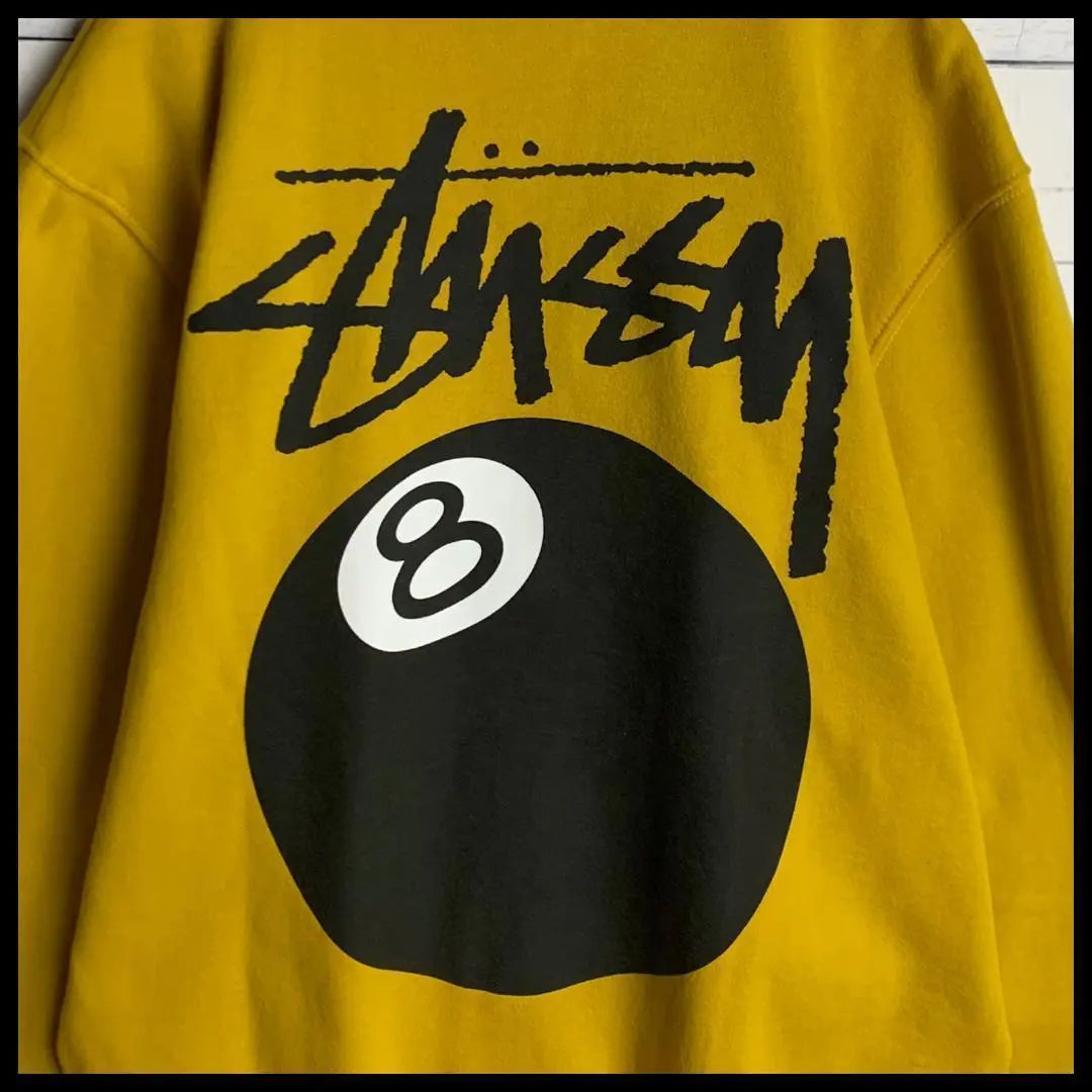 [Sold out immediately, rare color] Stussy double-sided logo 8 balls Very popular sweatshirt/50 | 【即完売・希少カラー】ステューシー 両面ロゴ 8ボール 大人気 スウェット/50