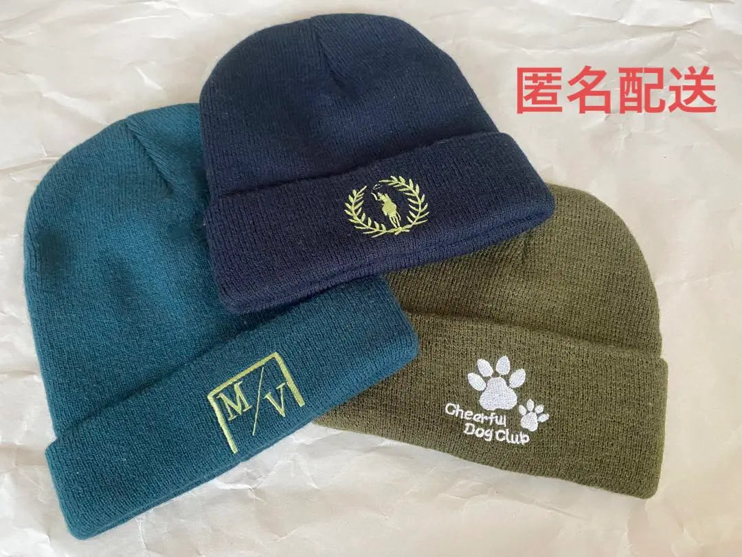 3 knit hats