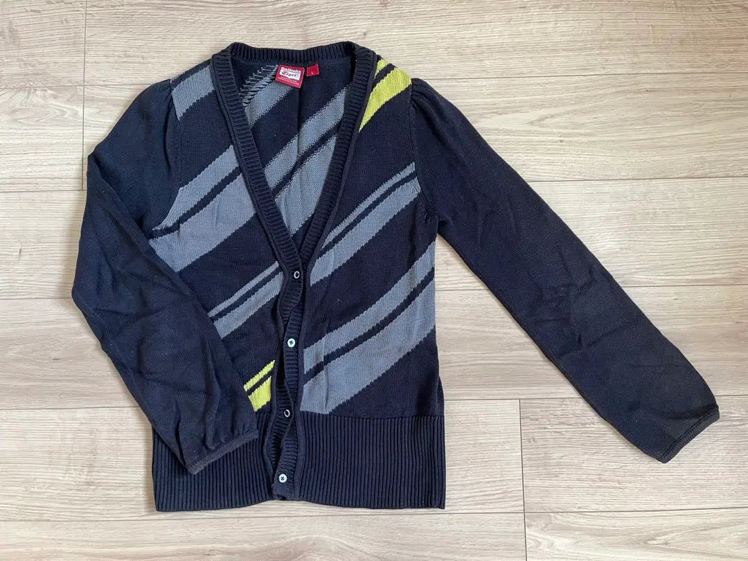 Onitsuka Tiger Cardigan L Black, Grey, Yellow Stripes