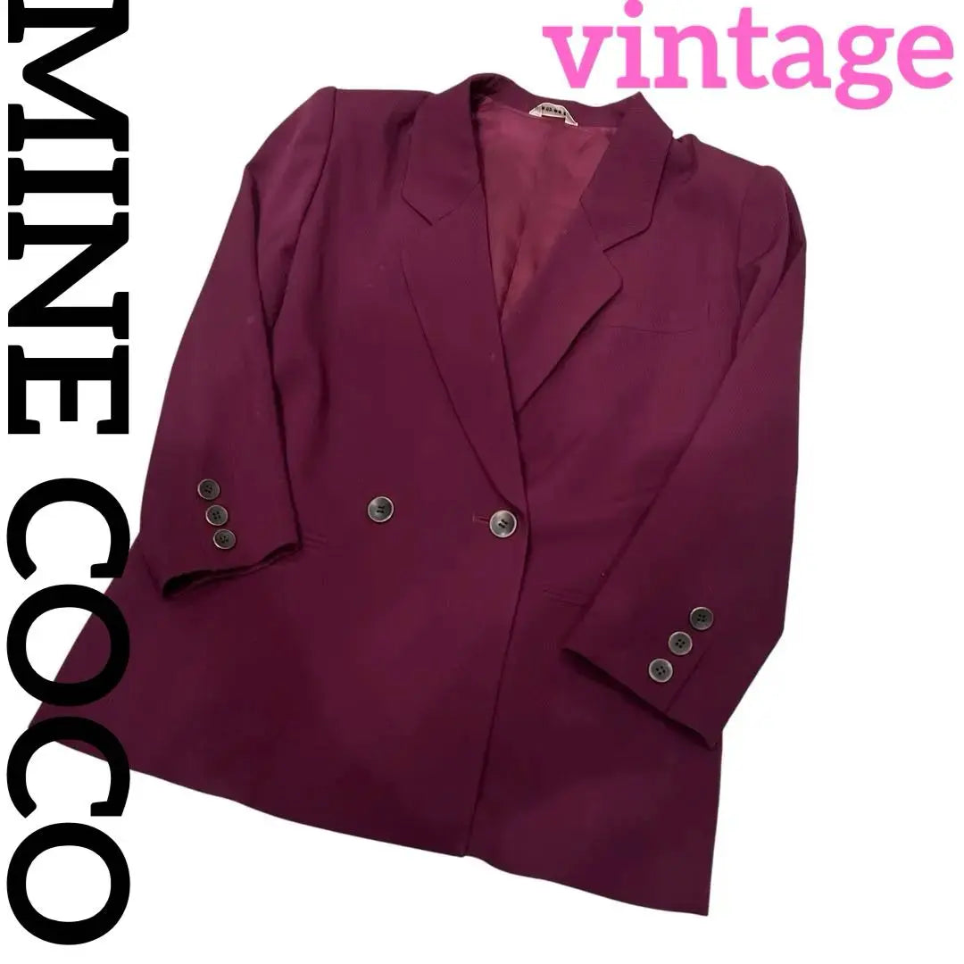 vintage "MINE COCO" purple tailored jacket