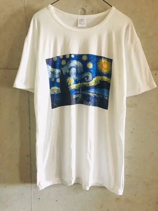 [★ New ★ Unused ★ Men's L] Van Gogh Starry Starry Night T -shirt