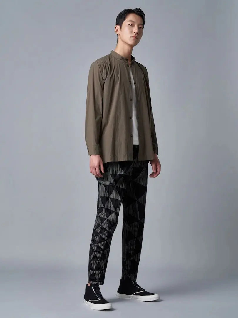 【Polded Man】 Triangular grid pants