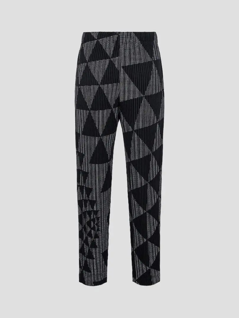 【Polded Man】 Triangular grid pants