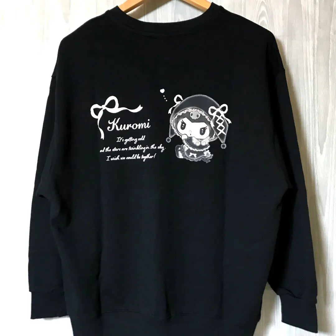 Moonlit Merochrome Kuromi Sweatshirt Women's L Brand New ♪ | 月夜のメロクロ　クロミ　トレーナー　スウェット　レディースＬ　新品♪