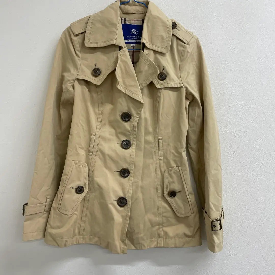 Burberry Blue Label Beige Trench Coat Size 38 A20