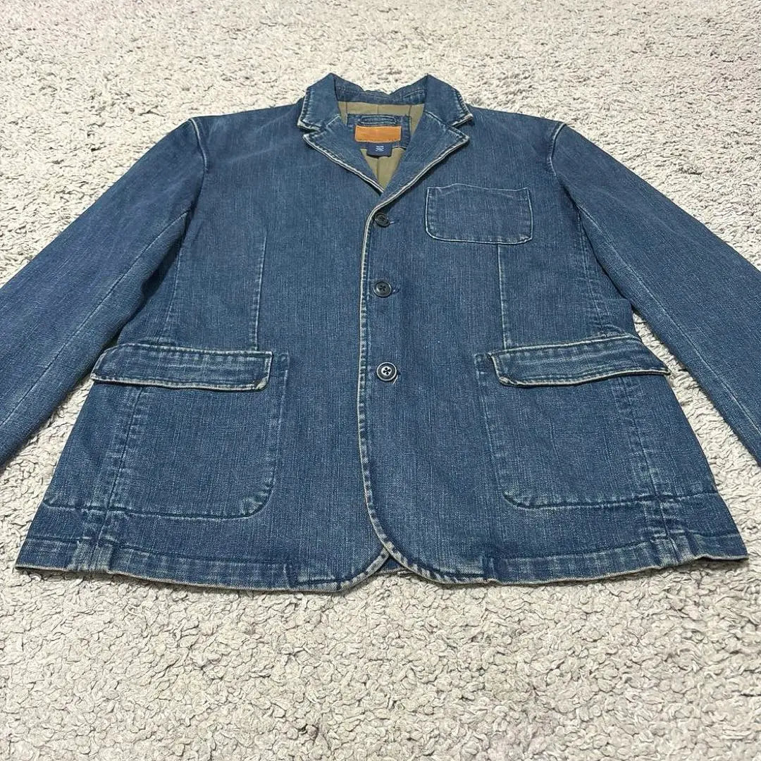 90s OLD GAP denim tailored jacket archive y2k