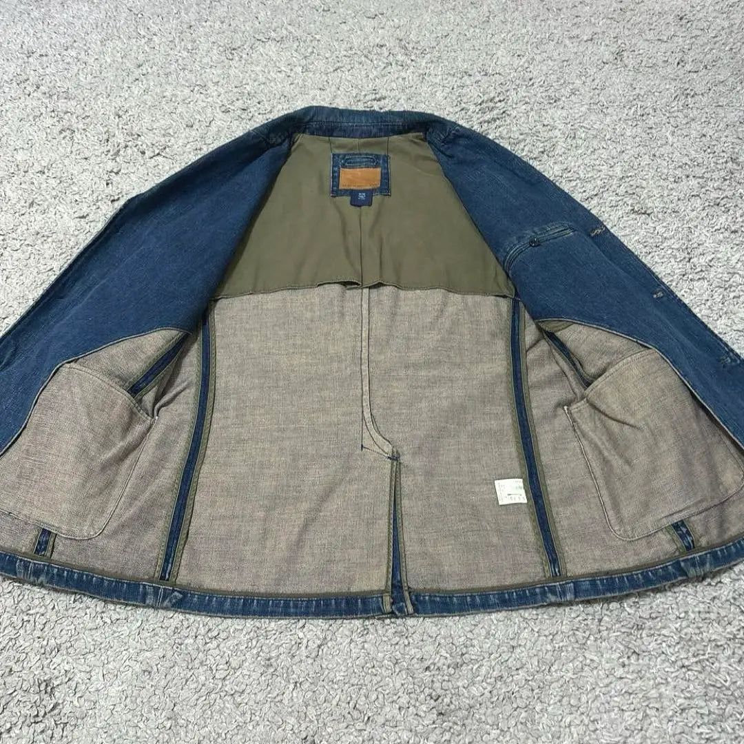 90s OLD GAP denim tailored jacket archive y2k