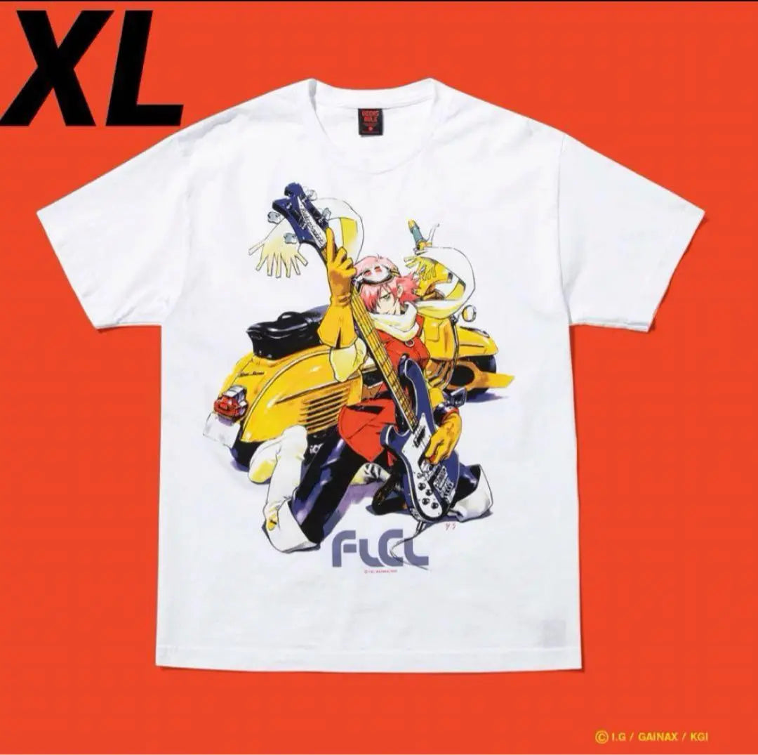 FLCL × GEEKS RULE tee FLIKRI T-shirt XL