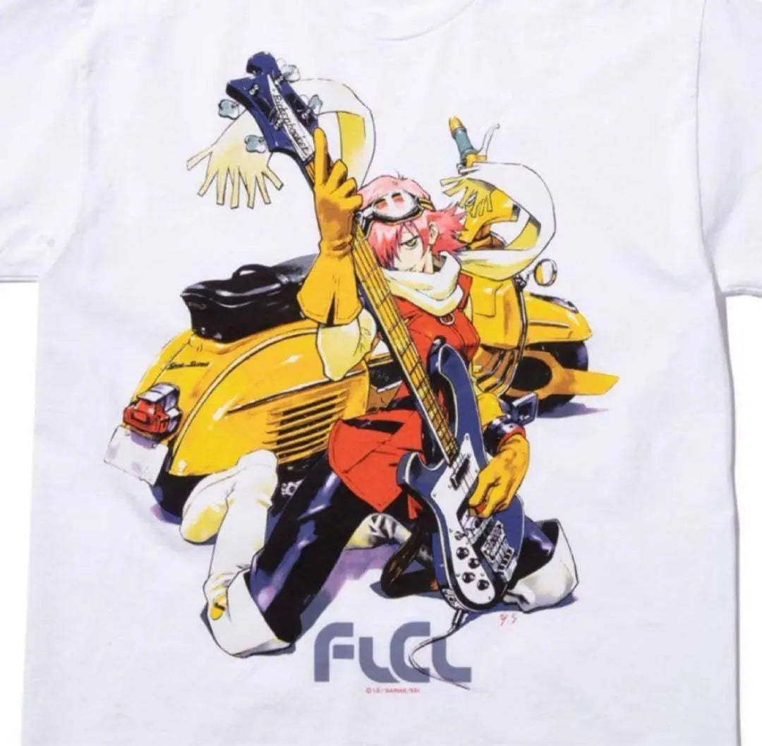 FLCL × GEEKS RULE tee FLIKRI T-shirt XL