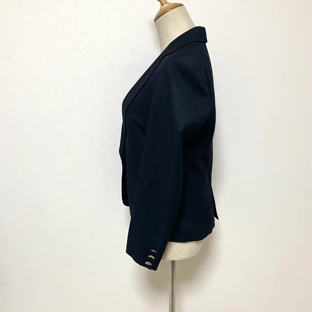 Ray BEAMS Black Color Backless Jacket Gold Button