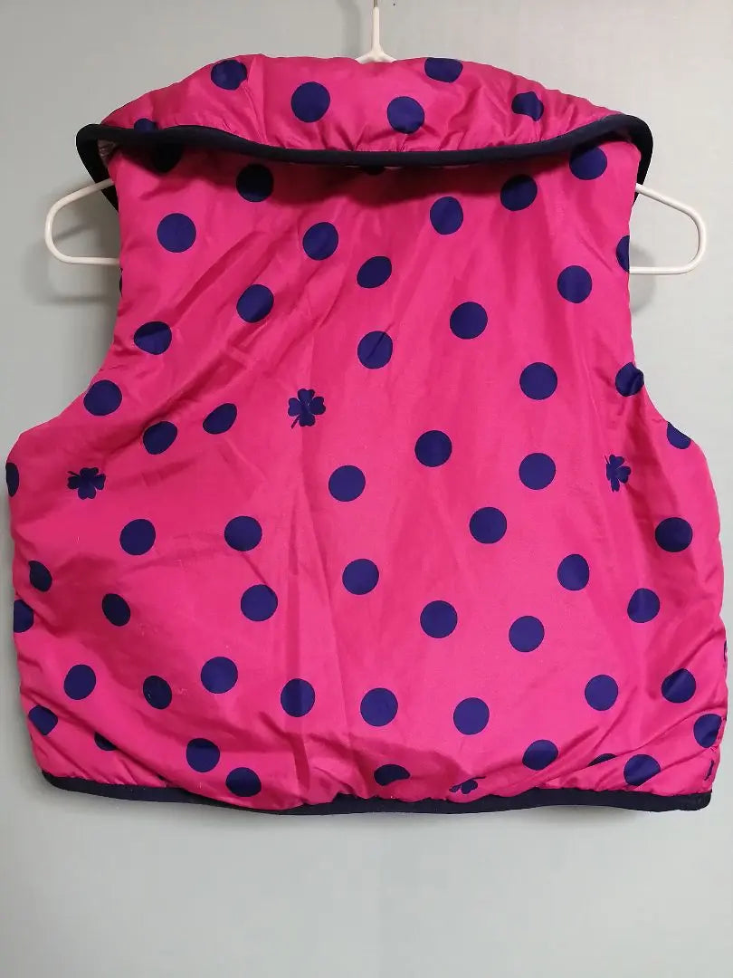 Price cut ♪ [HAKKA BABY] Best reversible dot check 90cm | 値下げ♪【hakka baby】ベスト　リバーシブル　ドット　チェック　90cm