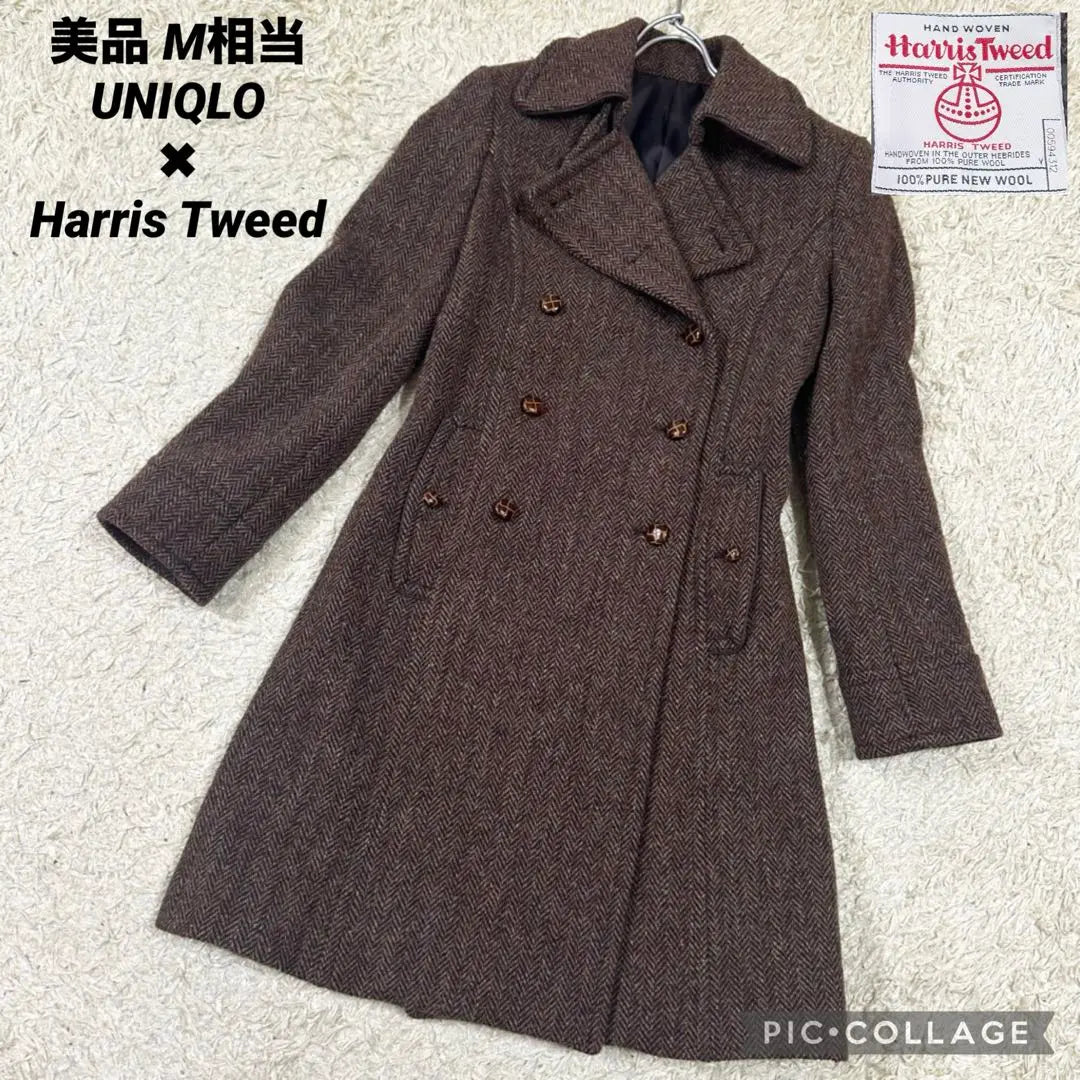 [Buen estado] Harris Tweed✖︎Uniqlo Walnut Button Herringbone M equivalente