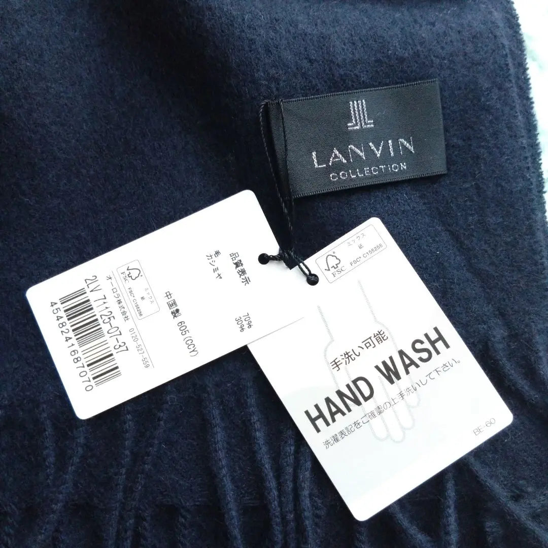 Bufanda de hombre nueva LANVIN Navy