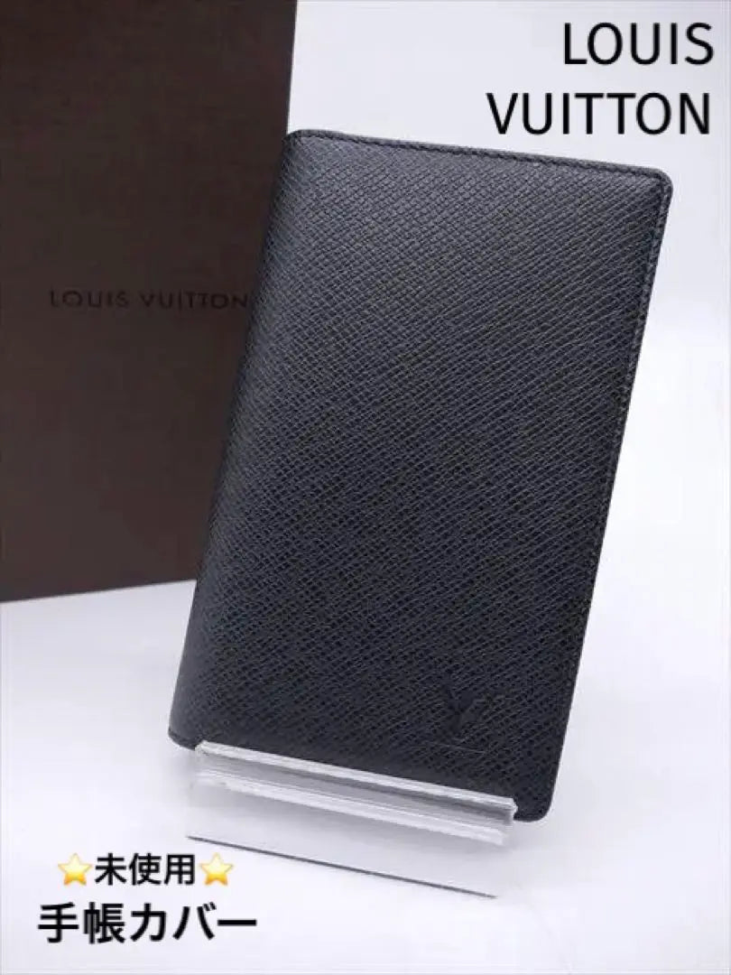 ★[2699] Funda para libreta Taiga de Louis Vuitton sin usar Agenda Posh