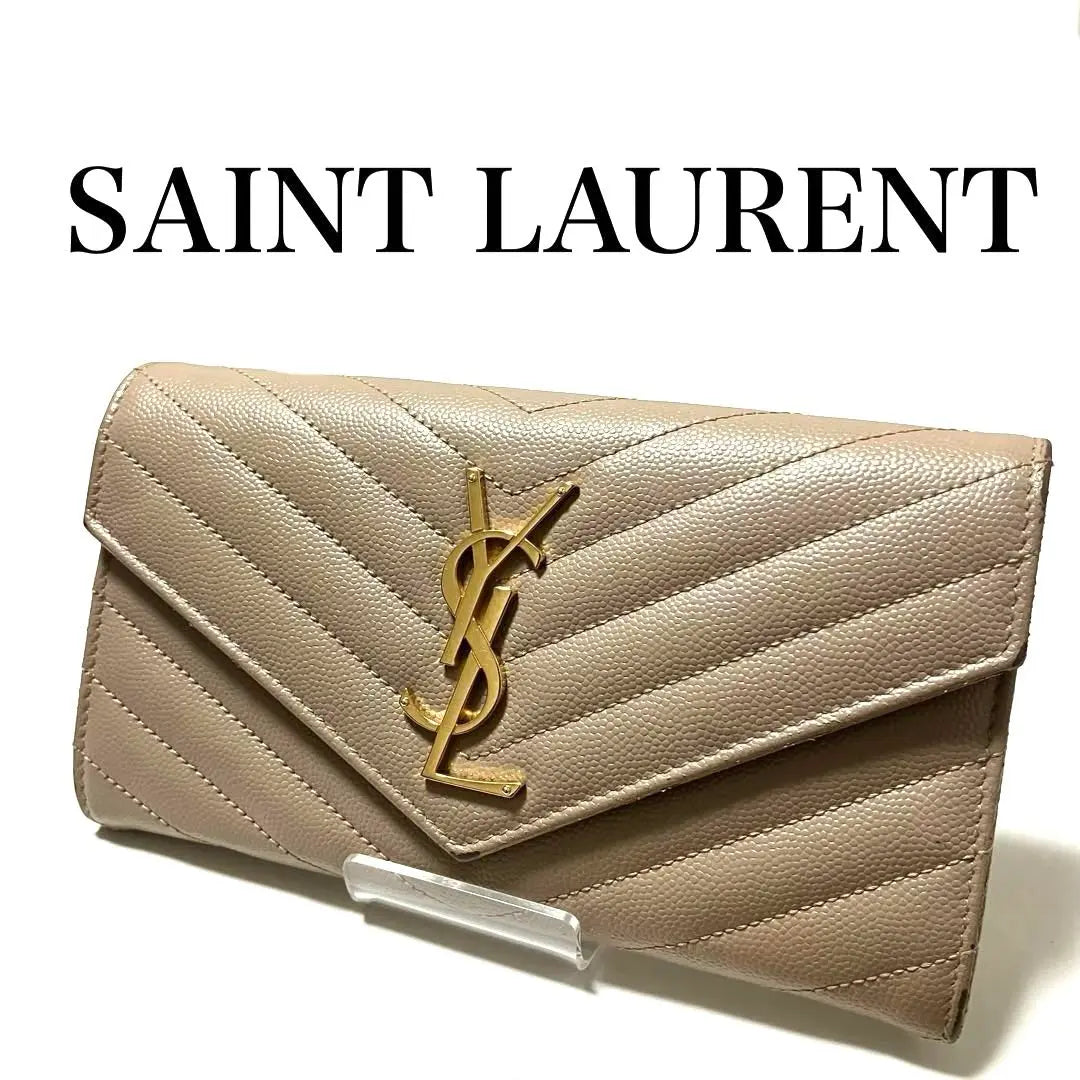 SAINT LAURENT Women's Long Wallet Large Flap