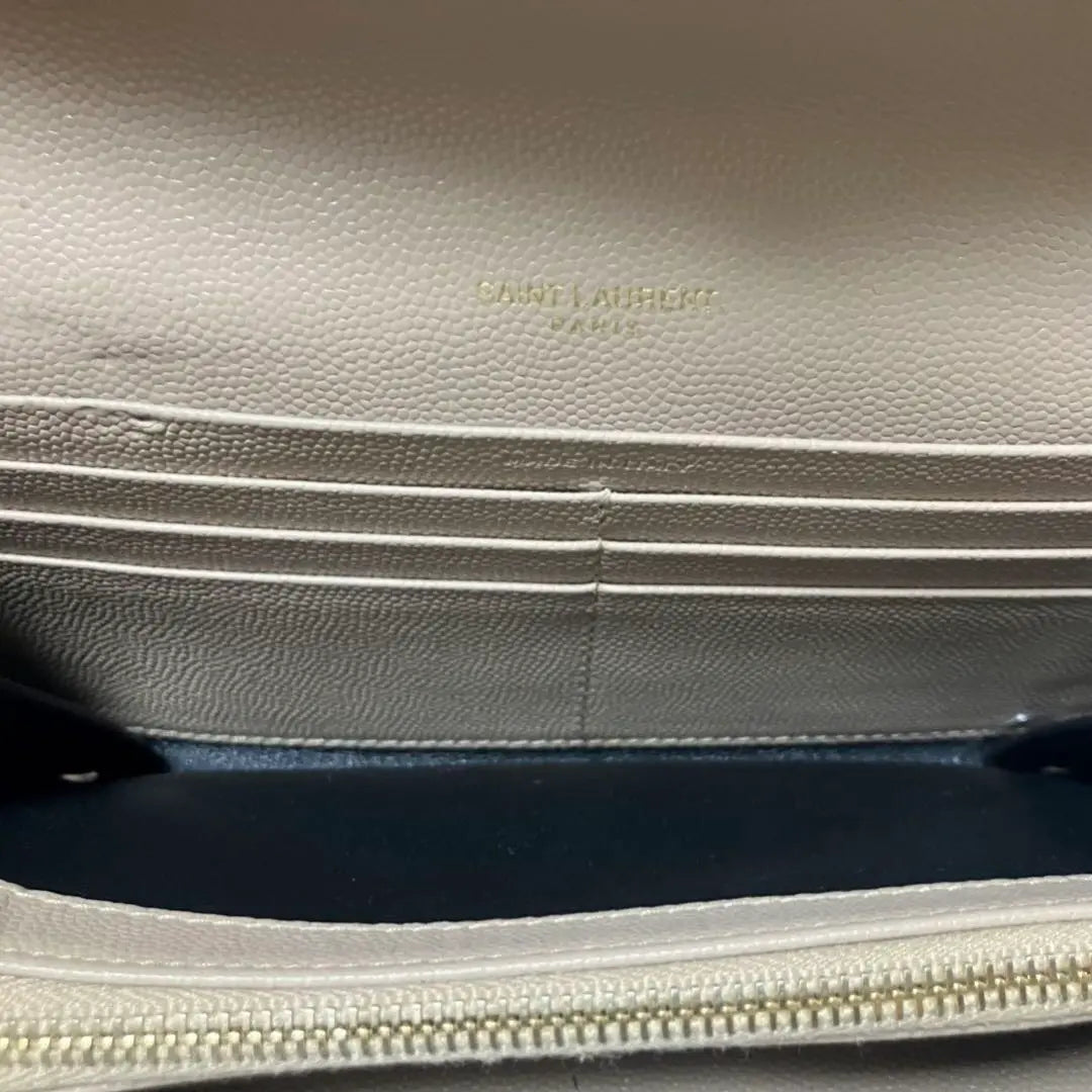 Cartera larga con solapa grande para mujer de SAINT LAURENT