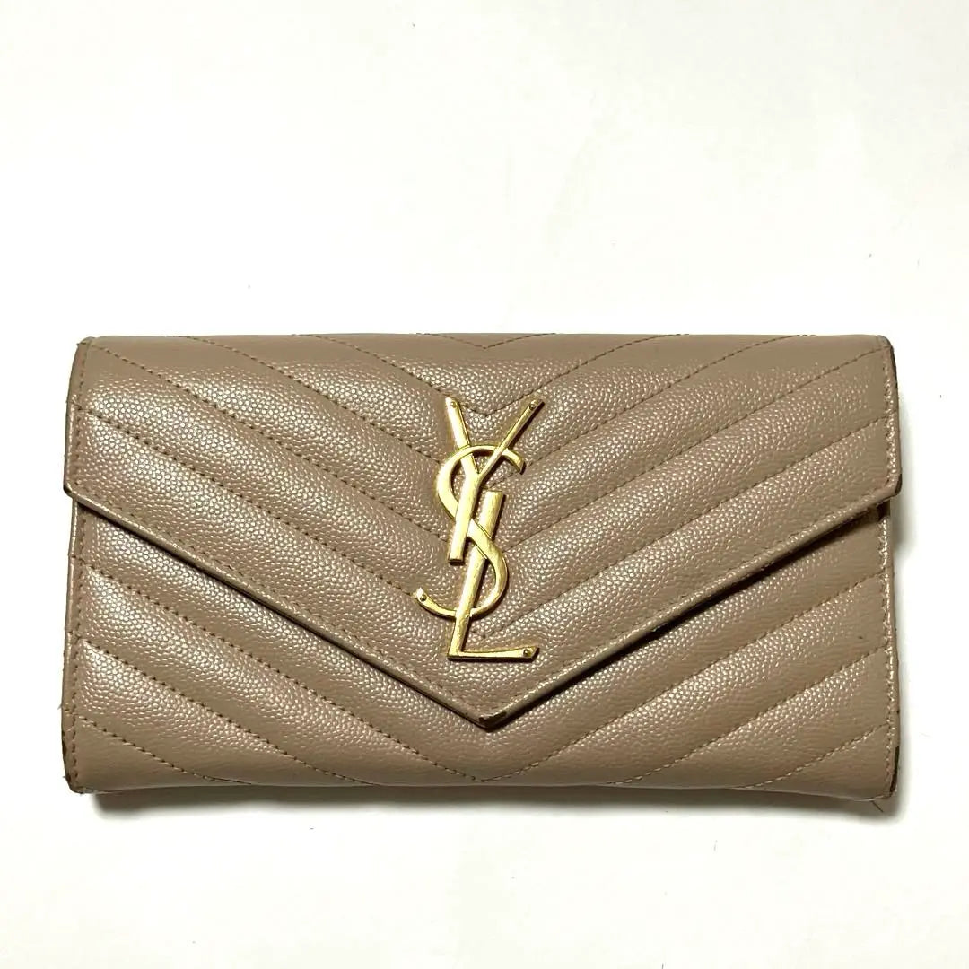 SAINT LAURENT Women's Long Wallet Large Flap