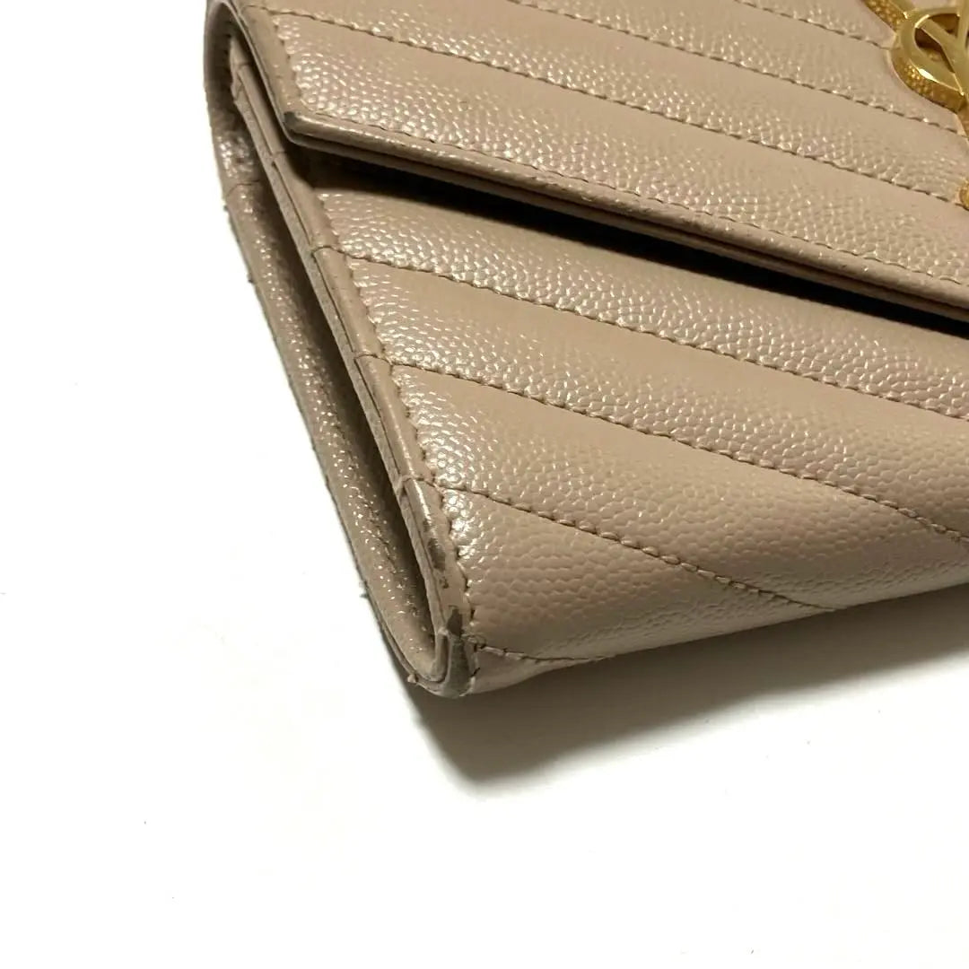 Cartera larga con solapa grande para mujer de SAINT LAURENT