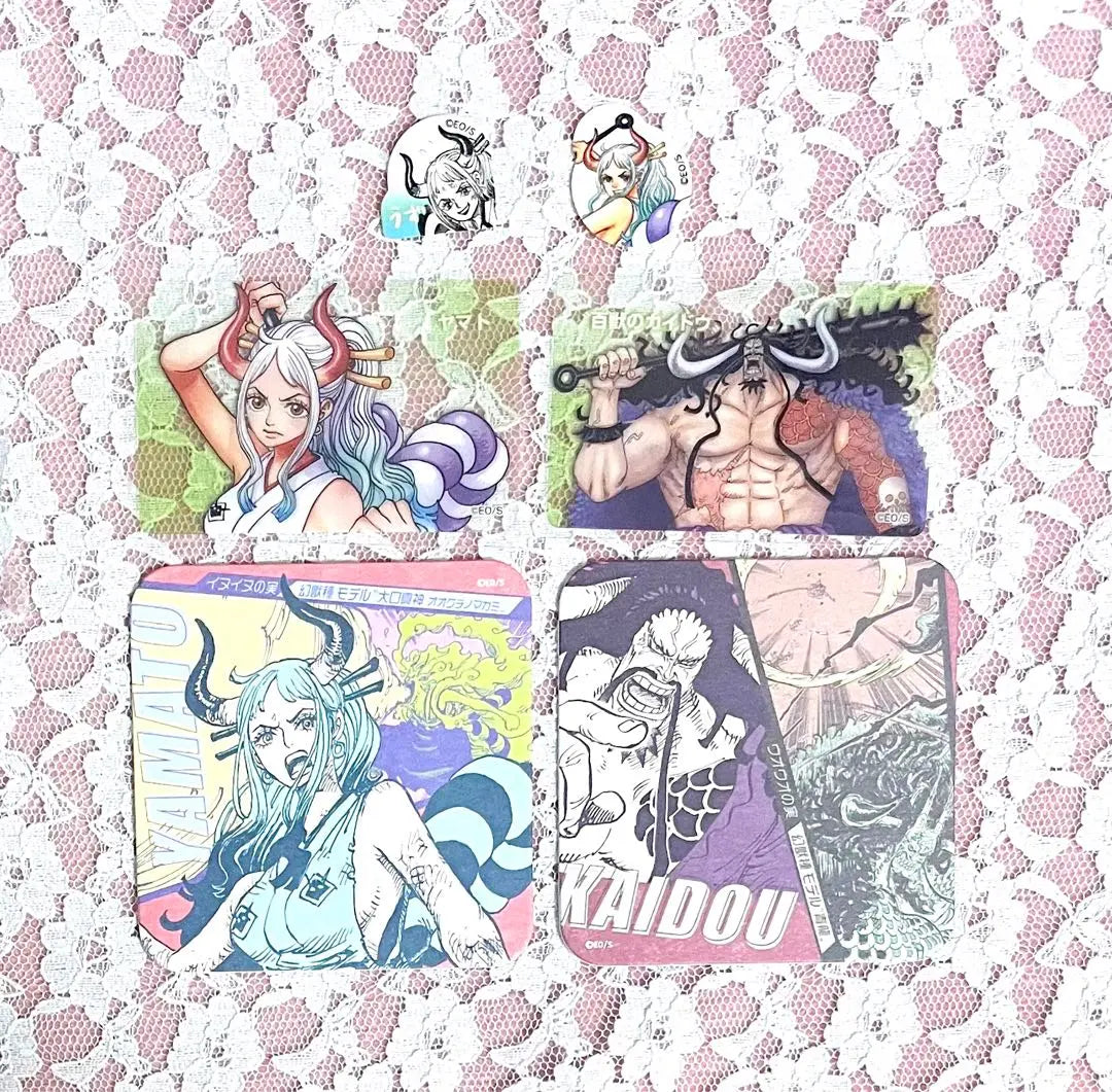 ONE PIECE Yamato Kaido Art Coaster Clear Card Sticker