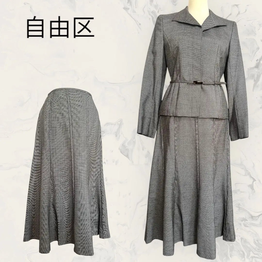 [Jiyu Ward] Mom Suit Skirt Set-Up Suit A-Line with Belt