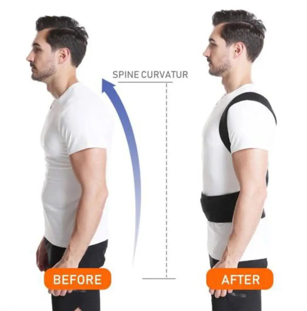 L Slouching Response Belt Support Shoulder Stiffness Slip Back Muscle Prevention Improvement Unisex New