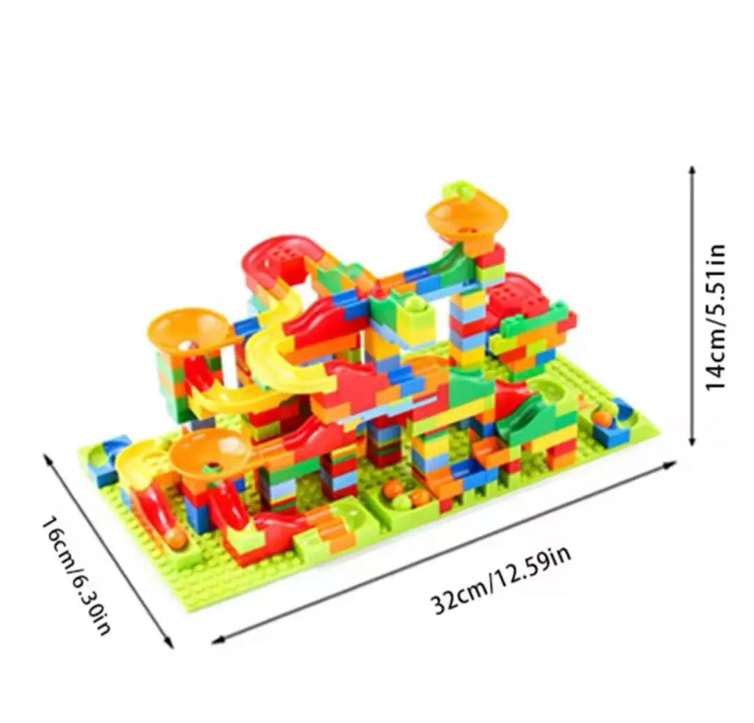 Block Ball Coaster LEGO Compatible Plate Bee Educational Toy Slope Toy 336