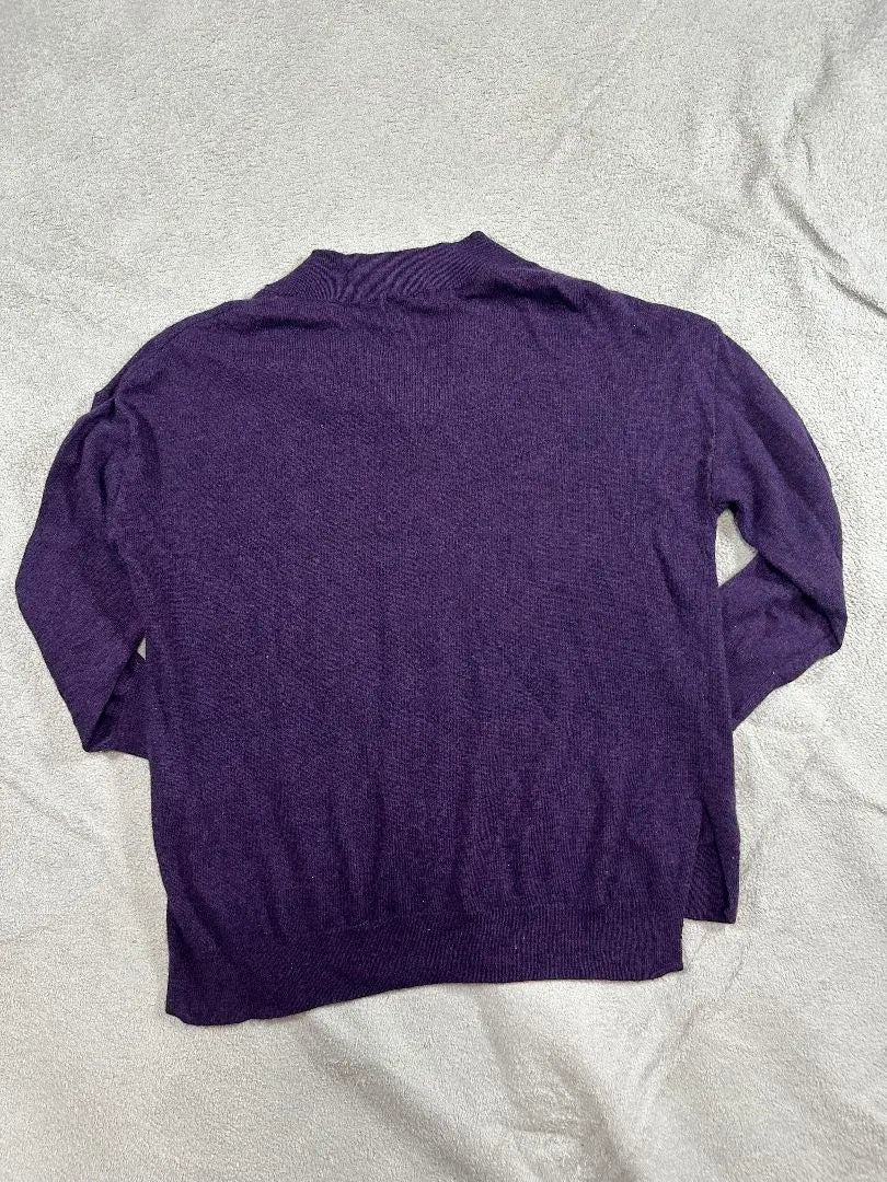 GLOBAL WORK Knit Sweater Purple Size L