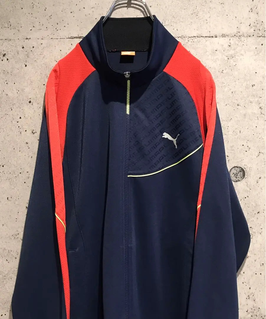 Popular second-hand clothing Puma track jacket second-hand clothing women's jersey navy logo XL