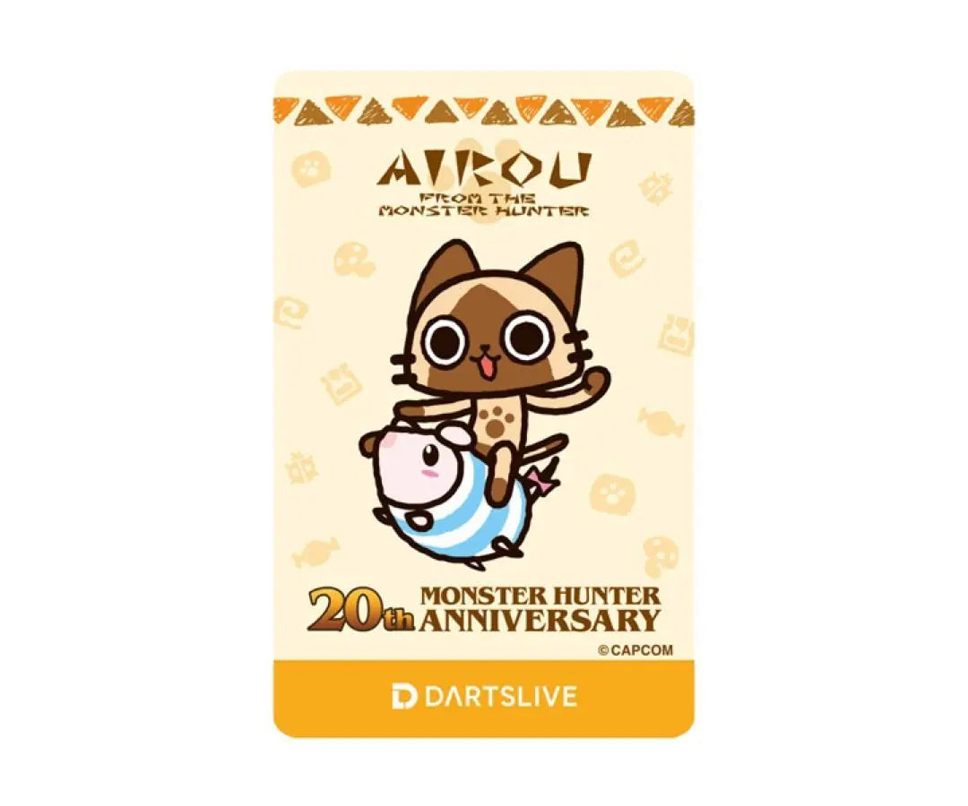 Nueva colaboración del 20.º aniversario de Monster Hunter: Darts Live Card Ailu