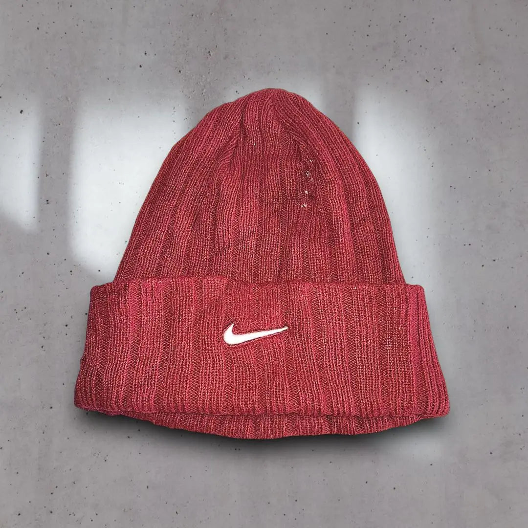 90s Nike Knit Hat Beanie bordado Logo Archivo Y2K Combinación de género | NIKE de los 90