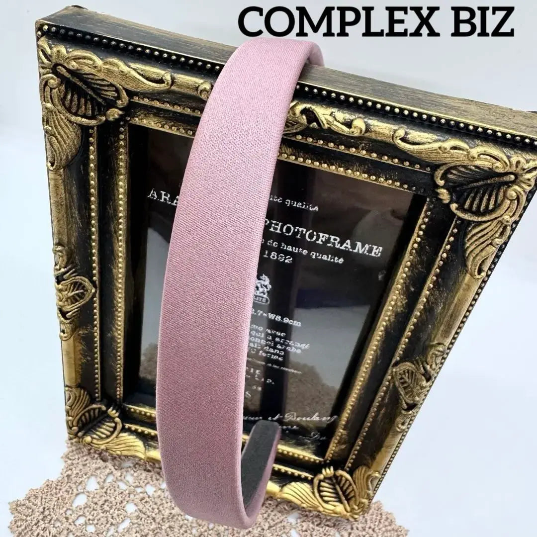 COMPLEX BIZ Dark Pink Silk Headband