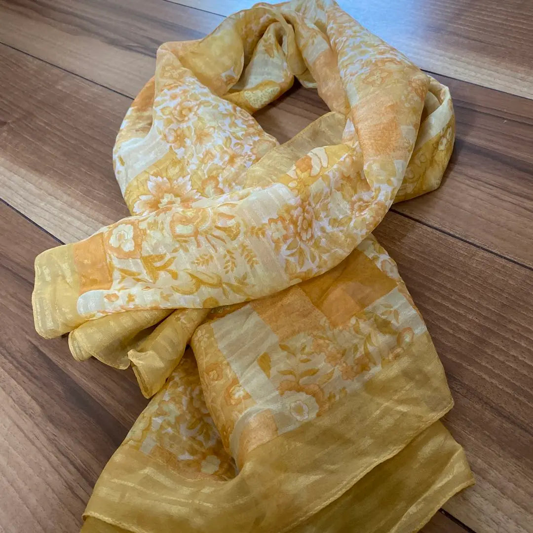 Large stole thin orange