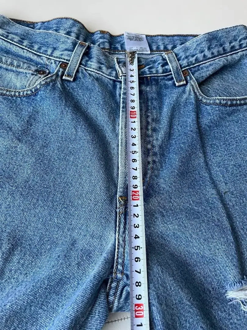 ④ LEVI'S Damage Processing Denim Pants Anti -Denim | ④Levi's ダメージ加工デニムパンツ　古着デニム