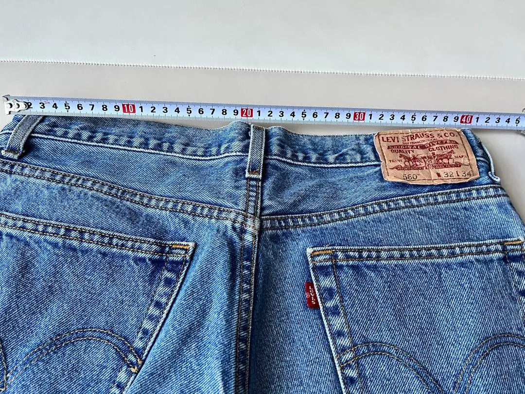 ④ LEVI'S Damage Processing Denim Pants Anti -Denim | ④Levi's ダメージ加工デニムパンツ　古着デニム